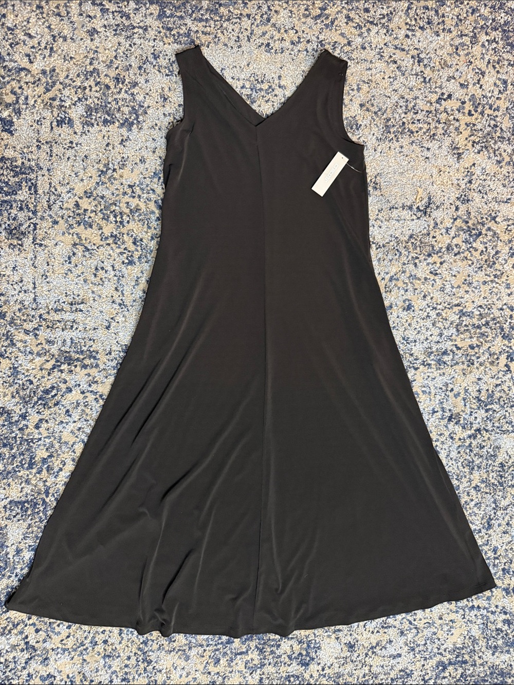 Chico's Black Sleeveless V-Neck Maxi Dress
